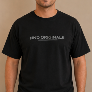 Zwart Shirt tekst NND Originals